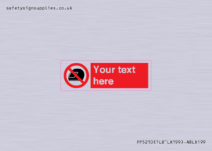 Custom No Motorcycle Helmets Sign